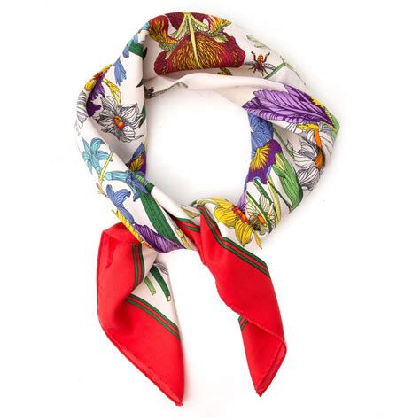 rodolfo gucci scarf|gucci flowers scarf.